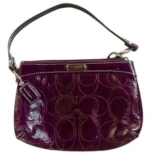 Coach Poppy Purple Wristlet Vintage